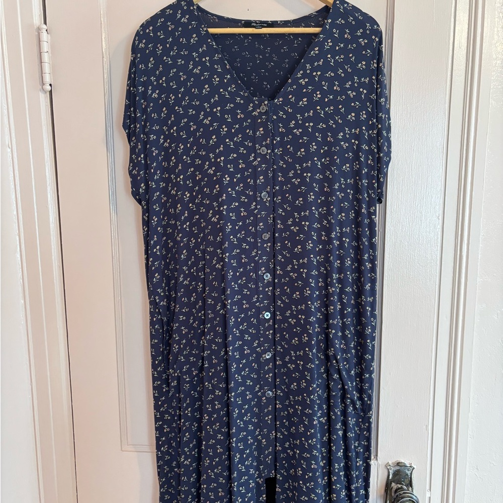 Floral Button-Down Dress